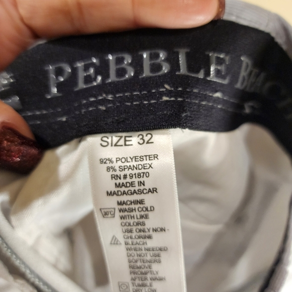 Pebble Beach Men's Gray Flat From Bermuda Shorts size 32 - Picture 3 of 12